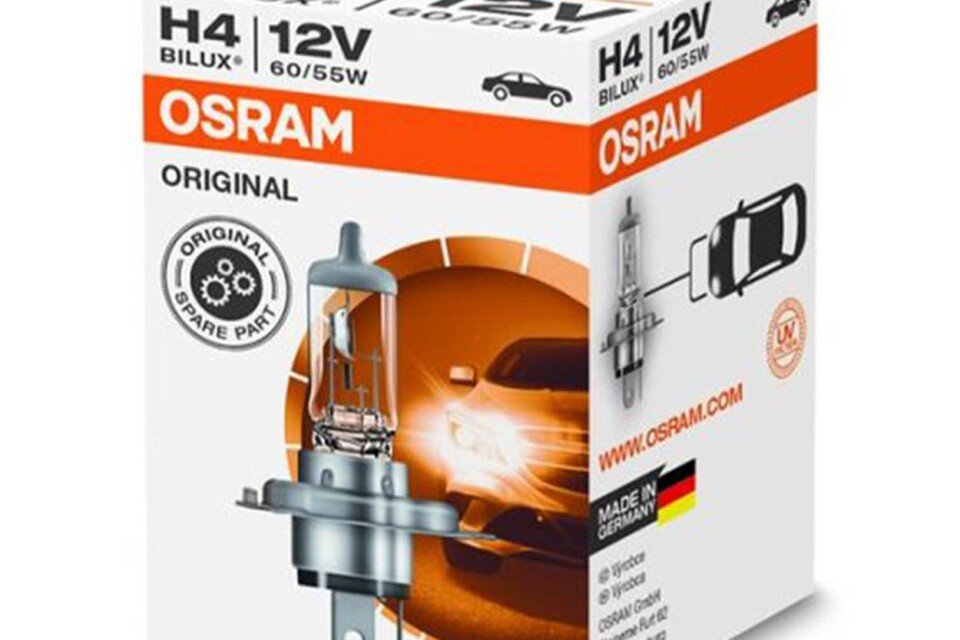 Halogenlampe Osram H4 12V 60/55 P43T
