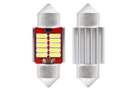 LED CANBUS 4014 10SMD Festoon C5W C10W C3W 31mm Бял 12V / 24V