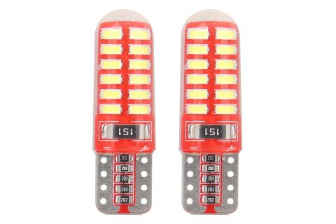 LED CANBUS 24SMD 3014 T10e (W5W) SILCA Weiß 12V