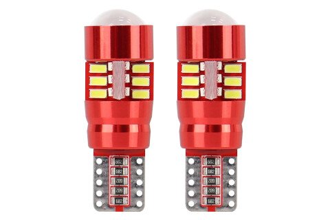 LED CANBUS 27SMD 3014 T10e (W5W) Λευκό 12V / 24V