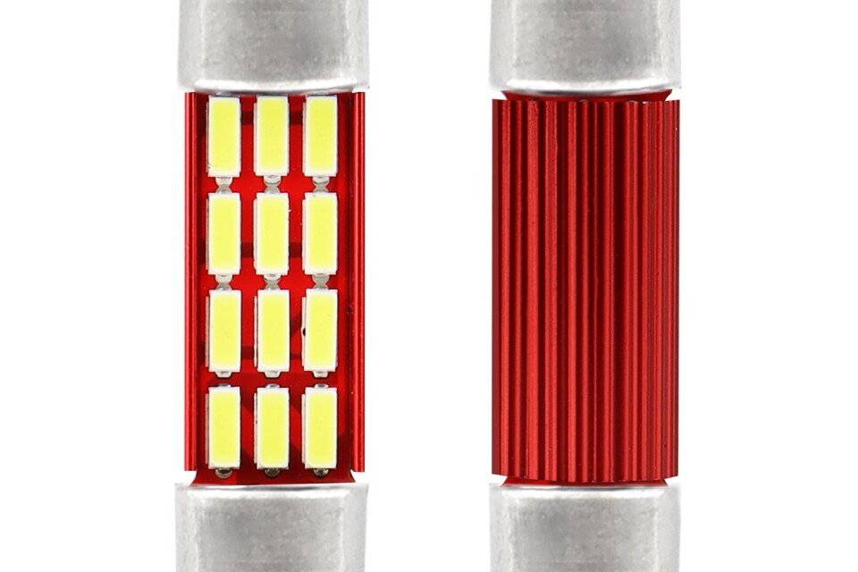 LED CANBUS 4014 12SMD Festoon C5W C10W C3W 36mm Alb 12V / 24V