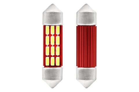 LED CANBUS 4014 12SMD Festoon C5W C10W C3W 36mm Alb 12V / 24V