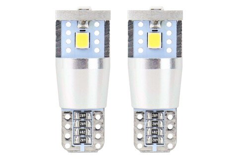 LED CANBUS 3SMD 2835 T10e (W5W) ALU Bianco 12V / 24V