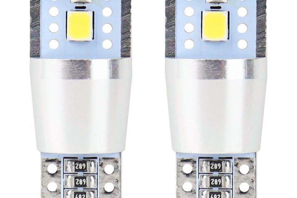 LED CANBUS 3SMD 2835 T10e (W5W) ALU Bianco 12V / 24V