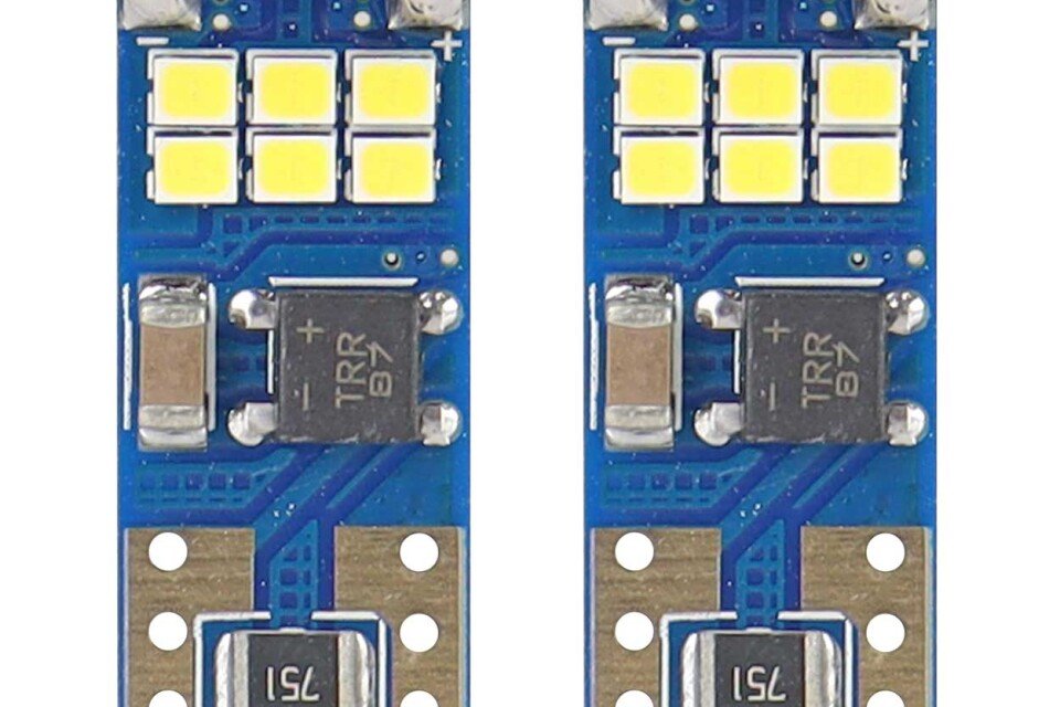 LED CANBUS 18SMD UltraBright 2016 T10e (W5W) Bijela 12V / 24V