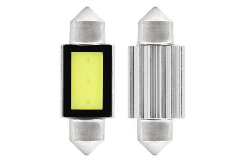 LED CANBUS COB3 Festoon C5W C10W C3W 36mm Bela 12V