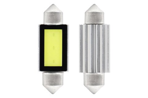 LED CANBUS COB3 Festoon C5W C10W C3W 39mm Bílá 12V