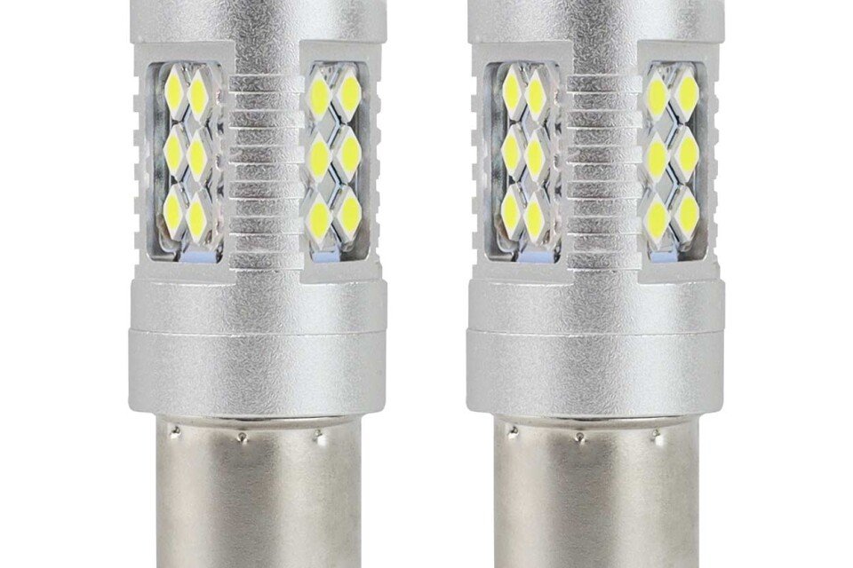 LED CANBUS 3030 24SMD 1156 BA15S P21W Bela 12V / 24V