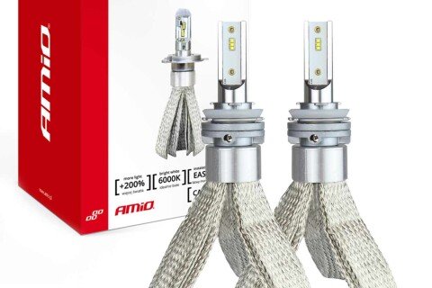 Seria RS+ H8 / H9 / H11 Becuri auto LED subțiri 50W
