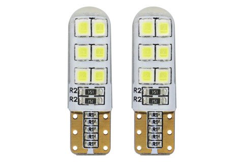 STANDARD LED izzók T10 W5W 12xSMD 2835 12V Szilikon