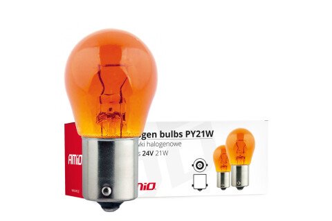 Halogene žarulje PY21W BA15s 24V 21W JANTARNE 10 kom. (E8)
