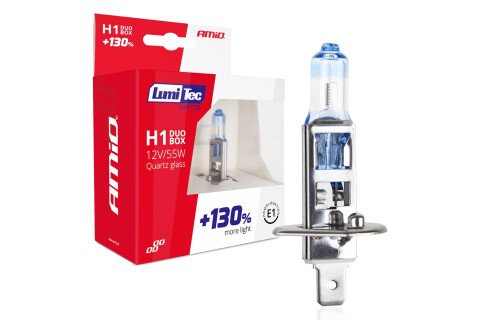 H1 halogene sijalice 12V 55W LumiTec LIMITED + 130% DUO