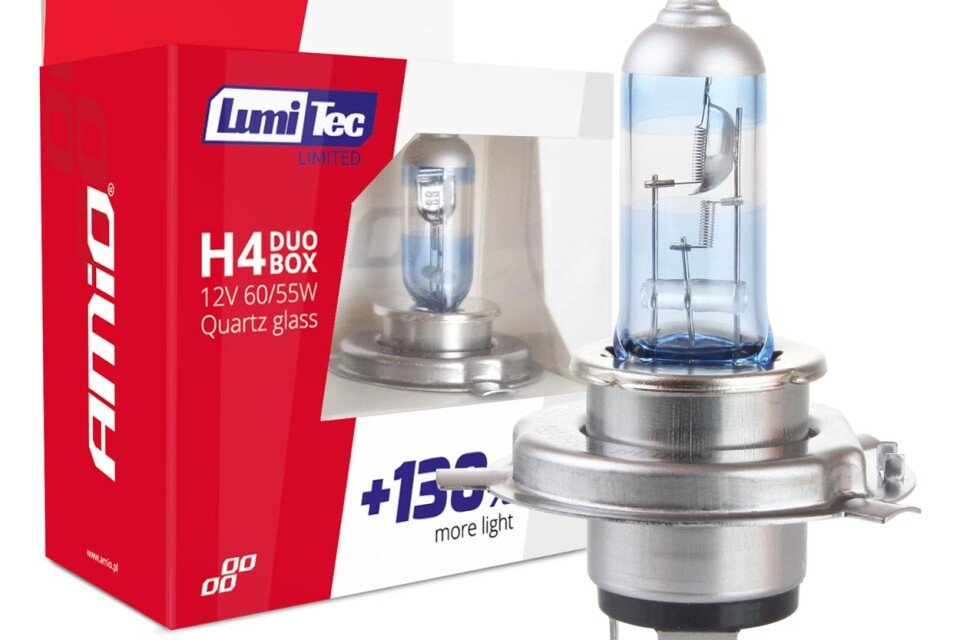 Żarówki halogenowe H4 12V 60/55W LumiTec LIMITED + 130% DUO