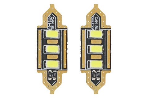 LED STANDARD Soffitte C5W 3xSMD 5730 12V 36mm Birnen