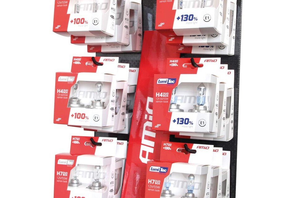 Set di 18 set di lampade alogene LumiTec con display