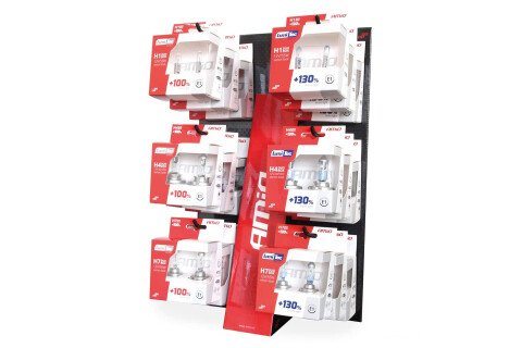 Set di 18 set di lampade alogene LumiTec con display