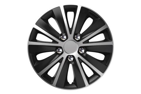 Rapide NC 16" SILVER & BLACK Kappe mit verchromten Schrauben