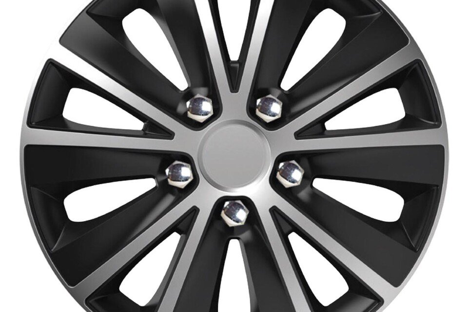 Rapide NC 16" SILVER & BLACK Kappe mit verchromten Schrauben