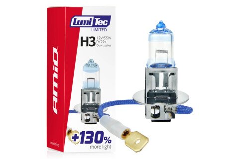 Żarówka halogenowa H3 12V 55W LumiTec LIMITED +130%