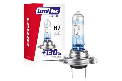 Halogenska žarnica H7 12V 55W LumiTec LIMITED + 130%