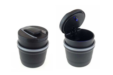 Univerzálny popolník do auta, osvetlený