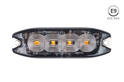 Płaska lampa błyskowa LED 4x3W R65 R10 12/24V IP67