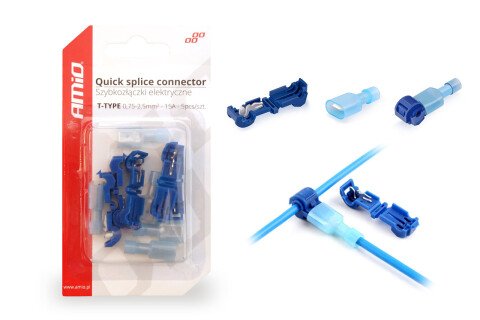 Električne brze spojnice Tip-T 0,75-2,5 mm2 15 A 5 kom blister