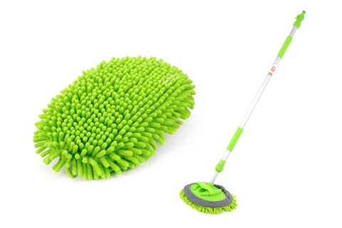 Teleskopbürste mit Mikrofasern, Durchfluss 98-168 cm