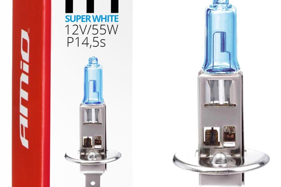 Bec cu halogen H1 12V 55W Super White