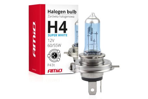 Halogén lámpa H4 12V 60 / 55W UV szűrő (E4) Super White