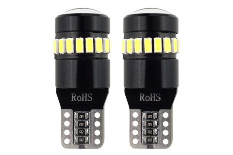 LED CANBUS 18SMD 3014 + 1SMD 1SMD T10 W5W Bela 12V / 24V