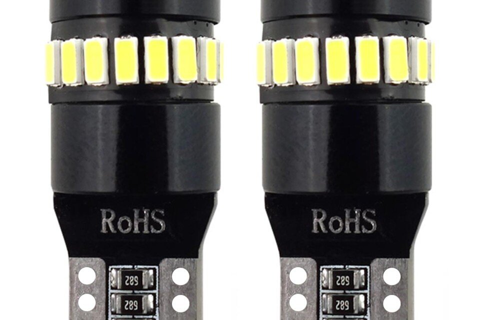 LED CANBUS 18SMD 3014 + 1SMD 1SMD T10 W5W Bela 12V / 24V