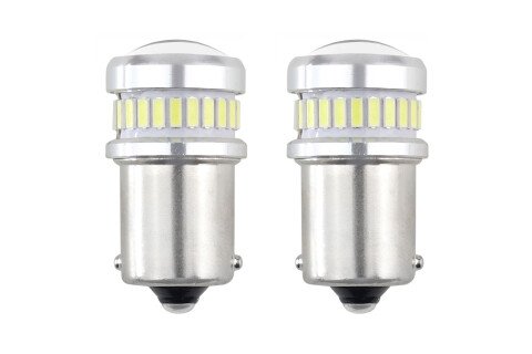 LED CANBUS 3014 24SMD + 3030 6SMD 1156 BA15S P21W R10W R5W Bijela 12V / 24V