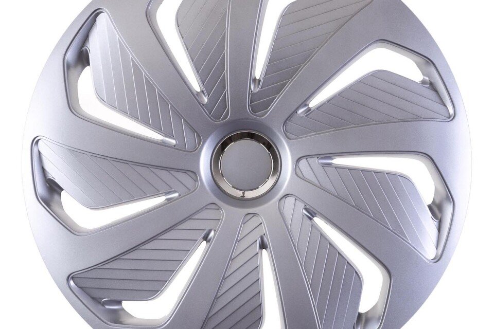 Silberne Kappe Wind RC 14" mit Chromring