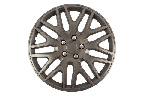 DAKAR NC 15" GRAPHITE Kappe mit verchromten Schrauben