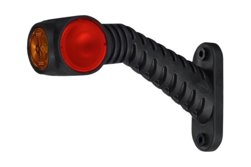 Trostruko gabaritno svjetlo HOR 77 - LIJEVO, s dugim kosim krakom, LED 12 / 24V (kabel 0,5 m)