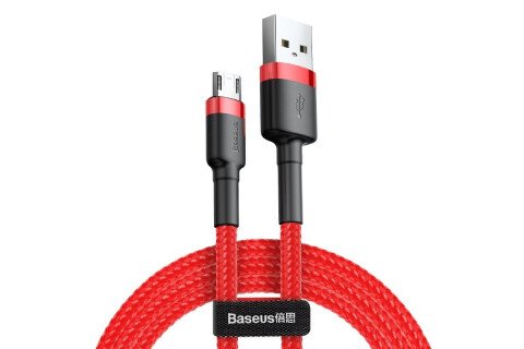 Baseus Cafule 1.5A USB na Micro USB kabel dužine 2 metra, crveni dvostrani