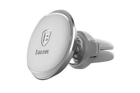 Μαγνητική θήκη αυτοκινήτου BASEUS MAGNETIC AIR VENT ασημί χρώμα