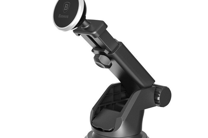 Μαγνητική θήκη τηλεφώνου αυτοκινήτου, Σειρά BASEUS Solid, ασημί