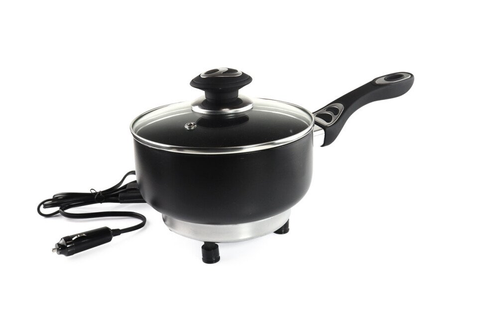 Elektromos serpenyő fedéllel az autóhoz 18cm x 8cm 250W 24V
