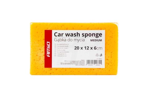 Spugna per lavaggio auto AMiO MEDIUM, 20 x 12 x 6 cm