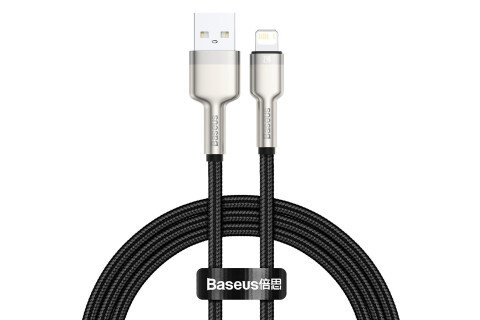 USB kabel za Lightning Baseus Cafule 2.4A 100 cm črn