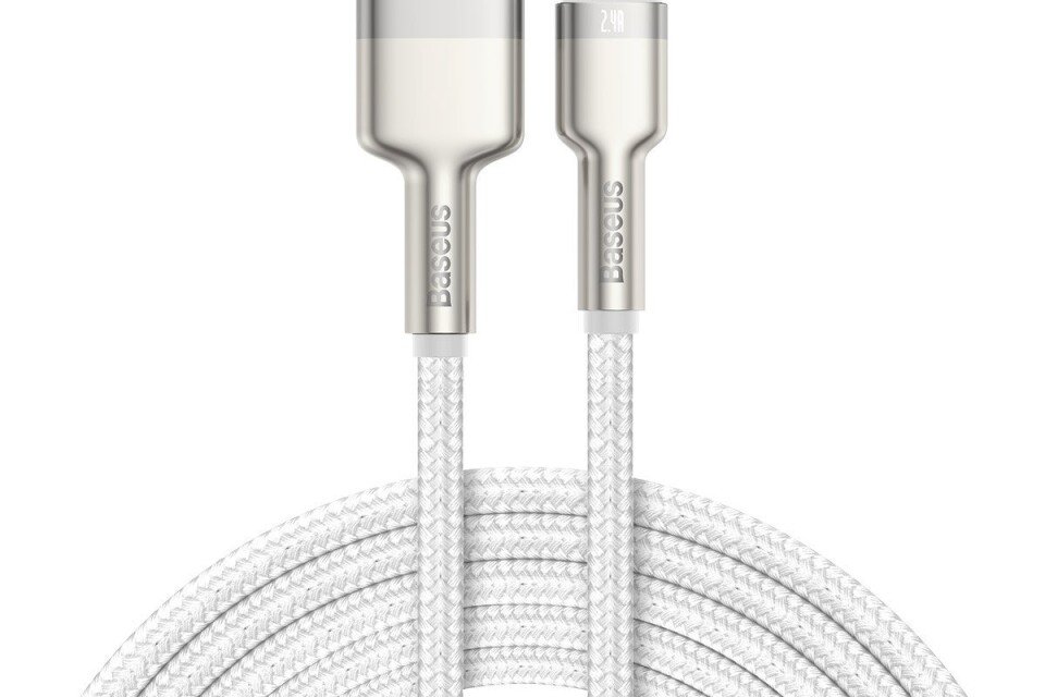 USB kabel za Lightning Baseus Cafule 2.4A 200 cm bijeli