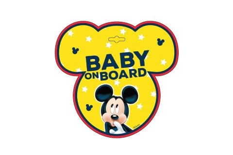 BABY ON BOARD znak MICKEY