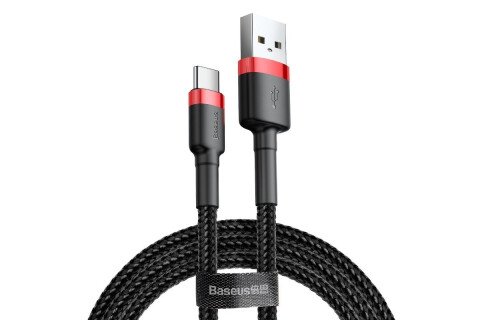 Kabel USB na USB-C BASEUS Cafule 3A 100 cm rdeče-črn