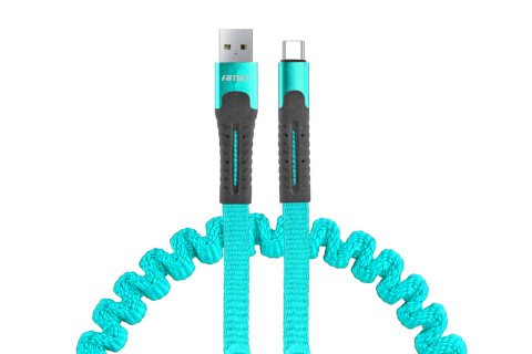 USB opružni kabel + USB-C 120 cm FullLINK UC-14