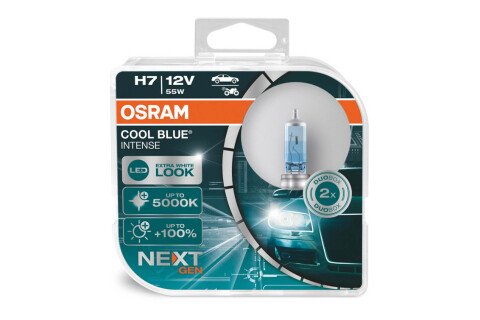 Halogén izzó Osram H7 12V 55W PX26d Cool Blue NEXT GEN 2 db.