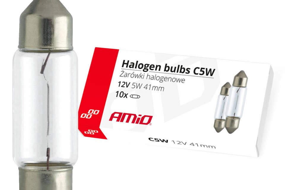 Λαμπτήρες αλογόνου C5W Festoon 41mm 12V 10 τεμ