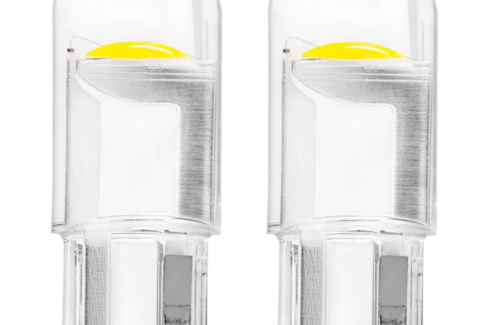 LED STANDARD T10 W5W COB HPC 12V prozorno bela