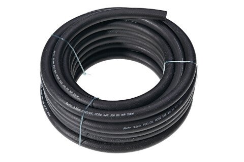 Tubo carburante in gomma rinforzata con 3 strati diametro 8 mm / 1 mb (10 m in un rotolo)